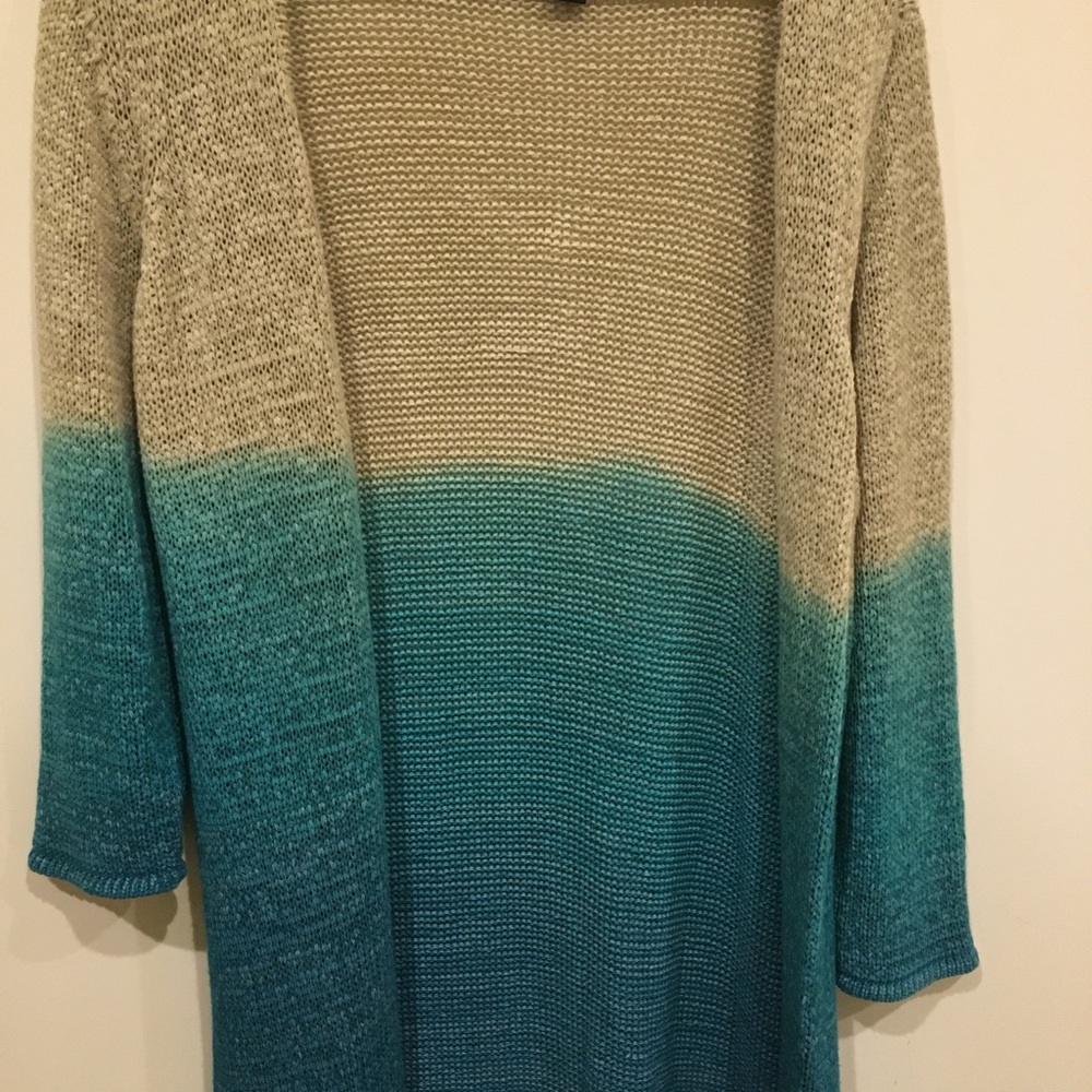 I.N.C XL cardigan that is has teal in it
